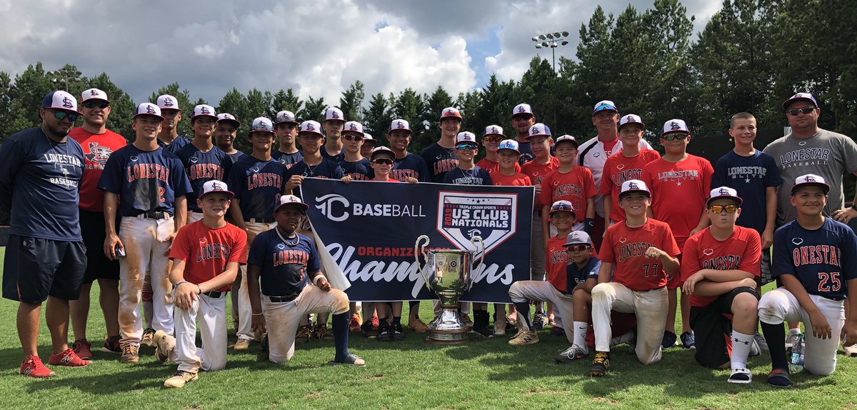 Congratulations to <a href="/LonestarBSBclub/">LonestarBaseballClub</a> on winning the 2019 <a href="/TCSNationals/">US Club Nationals</a> Organization Championship! #IPlayTCS  #USClubNationals