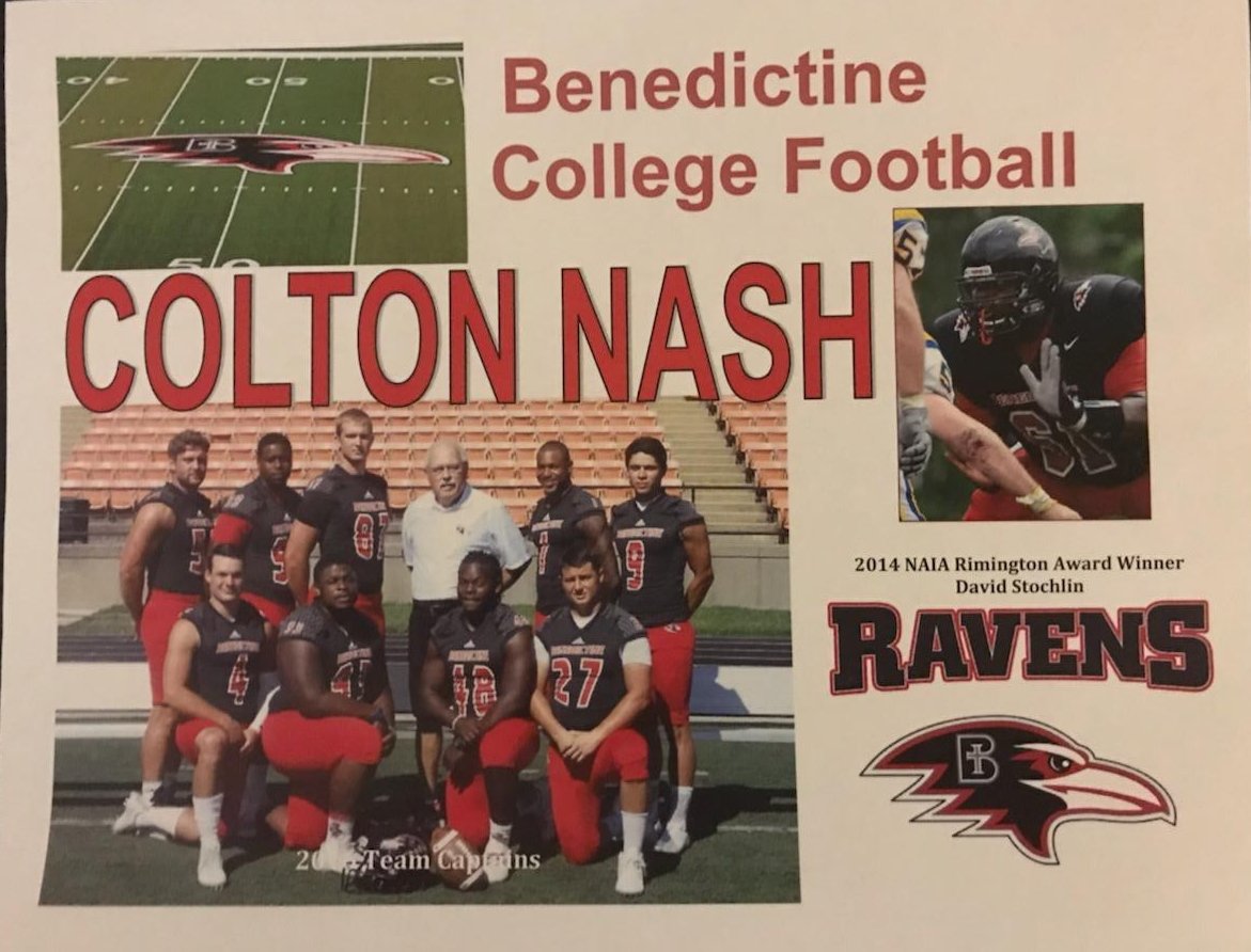 Blessed and thankful to have received my official offer from Benedictine College! Thank you Coach Wilcox and <a href="/RavenFootballBC/">Benedictine Football</a> ! <a href="/BenedictineKS/">Benedictine College</a> #GoRavens  <a href="/JCEagleFootball/">JC Football</a> #CO2020