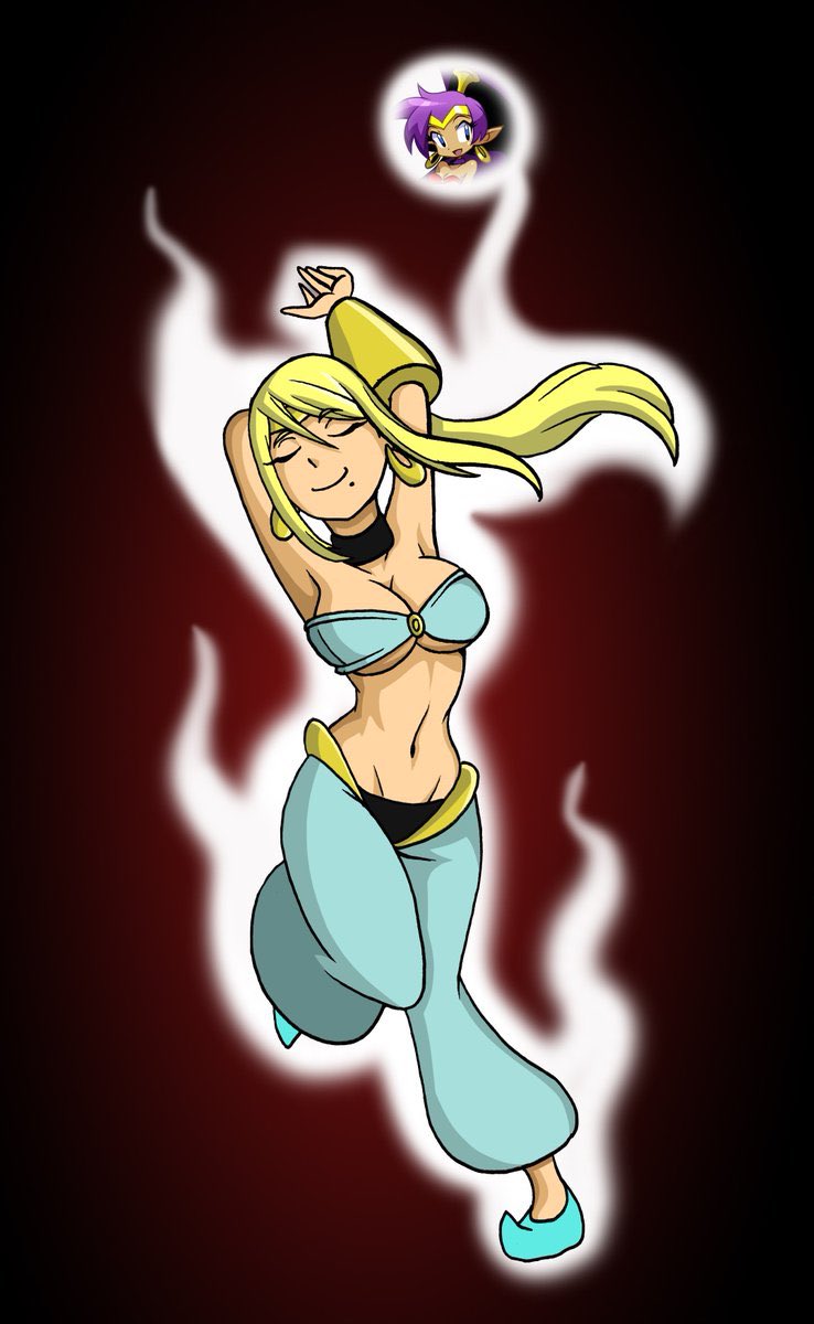 Alluring_Samus's tweet photo. “Oh come on Shantae not again.~”

[@WishfulDesires ] https://t.co/W23boHInew