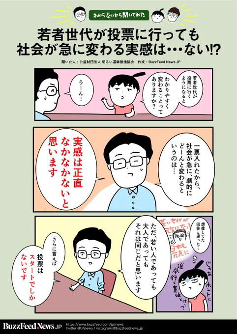 ・若者世代が投票に行っても社会が変わる実感は…ない？・「白票で投票」は投票に行かないよりマシじゃないの？#選挙って意外と #参院選 