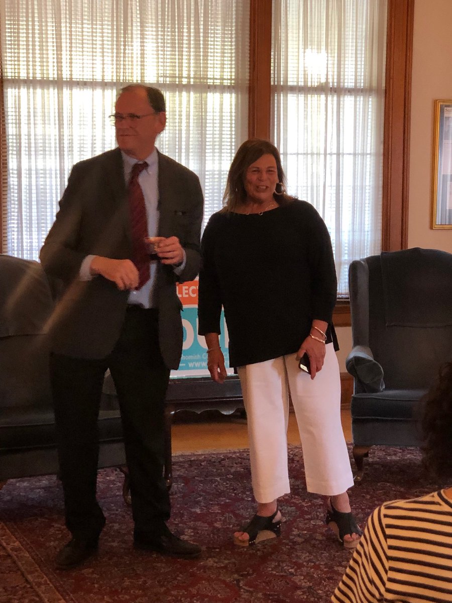 Listening to Dr. Sanford J. Wright, Jr. and ⁦<a href="/homesineverett/">Andrea Tucker</a>⁩ at a fundraiser for ⁦@MeganDunn_Snoco⁩ at the historic Hartley Mansion in ⁦<a href="/EverettCity/">City of Everett</a>⁩   #Vote2019 #ElectMegan2019