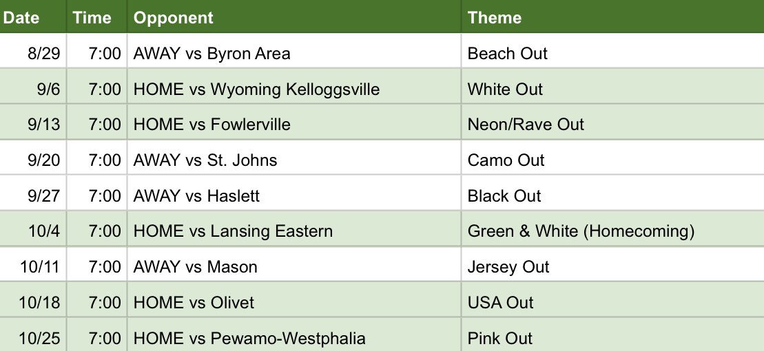 willysection's tweet photo. 🚨ATTENTION HORNETS🚨
Here are your 2019 football themes!!! Can’t wait to see everyone show their school spirit in the stands this season🏈🏈 Be ready to GET LOUD‼️ https://t.co/zN2Xfk7Tam