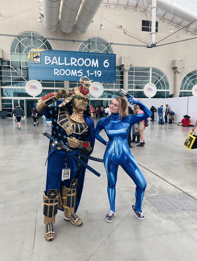 Jenna Kay 💙 (@jennakaycosmic) on Twitter photo I’m spending my #Apollo50 as a galactic bounty hunter <a href="/Comic_Con/">Comic-Con International</a> 👽💙 I’m spending my #Apollo50 as a galactic bounty hunter <a href="/Comic_Con/">Comic-Con International</a> 👽💙