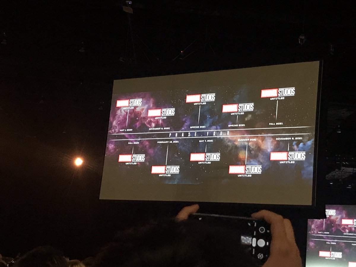 joblocom's tweet photo. Phase 4 timetable coming and first up in November 2020 #TheEternals #MarvelSDCC https://t.co/Kpmut7tPf3