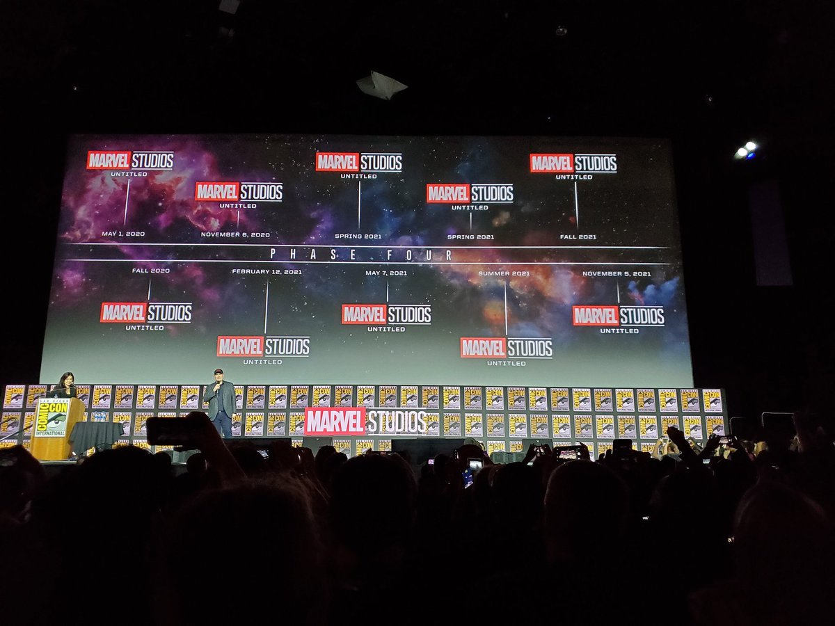 guatemovie's tweet photo. OFICIAL: #MarvelStudios presentará en la #SDCC2019 las próximas 10 películas de la fase 4. 🔥🤩👏🏻🎬 #Fandomgt https://t.co/5IEAjnjbxX