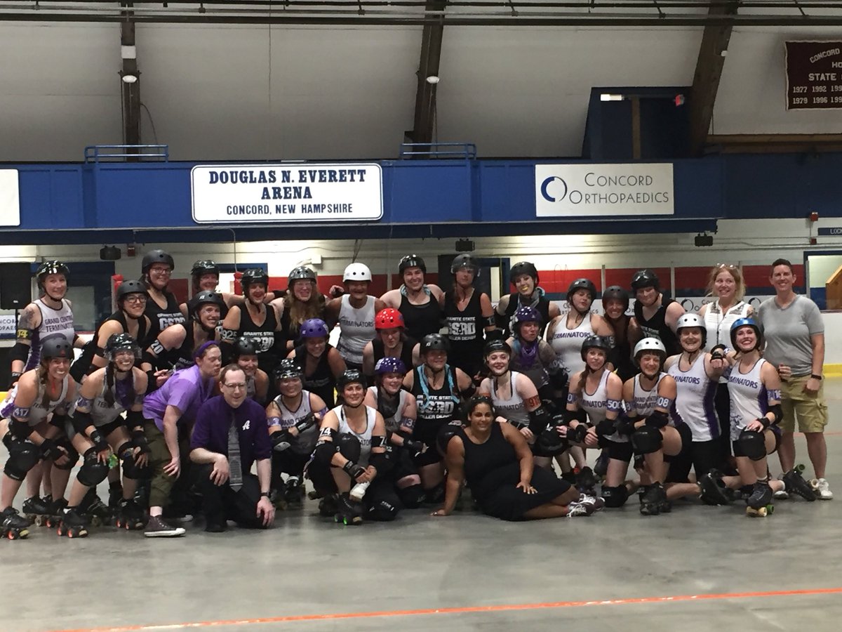 gothamderby's tweet photo. Our Grand Central Terminators took the win in a scorcher of a bout against @GSRollerDerby! Great game, thanks New Hampshire 🔥🔥#GrandCentralTerminators #ChooFinChoo #GothamDerby https://t.co/7Vmwyr1qTv
