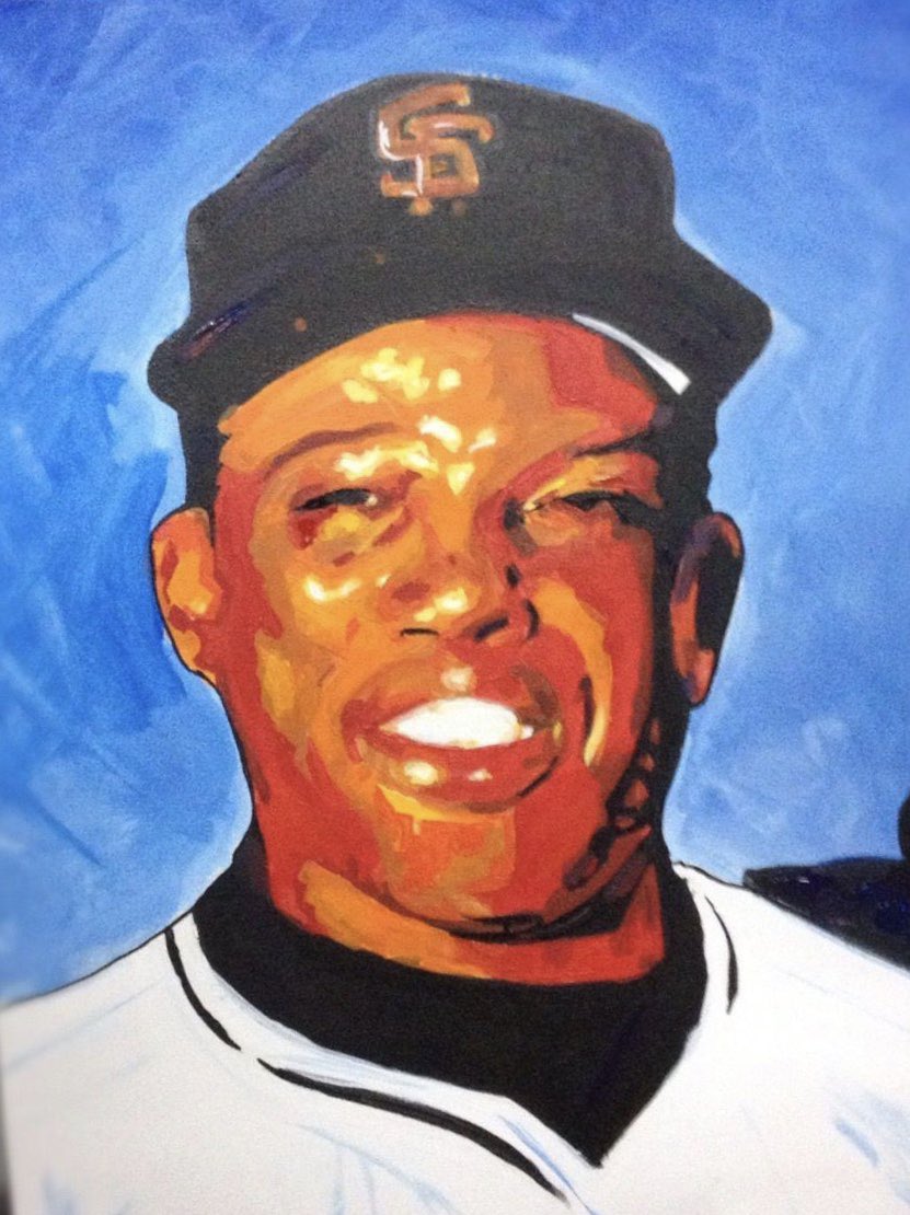 My Willie Mays painting made the cut  for the Battle of the Bay Art show but it doesn’t meet size reqrmnts so I’ll submit a diff drawing of @therealbcraw35 and see if it works for them. If it doesn’t, oh well, just reading “the teams love your piece” is good enough for me.