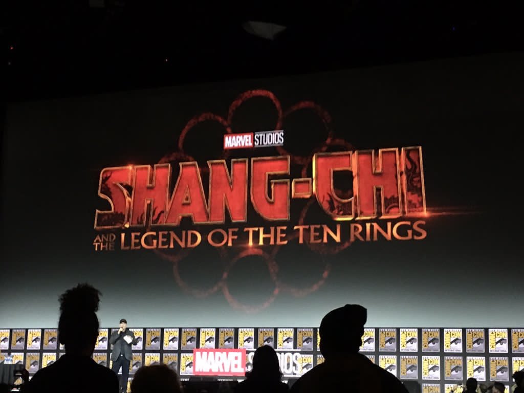 guatemovie's tweet photo. OFICIAL: #MarvelStudios presenta en el #SDCC2019 el logo y el nombre oficial de la película de #ShangChi: La Leyenda de los 10 anillos". Se estrenará en febrero del 2021. #Fandomgt 🔥😱🤩👏🏻 https://t.co/1e9vfeprKD