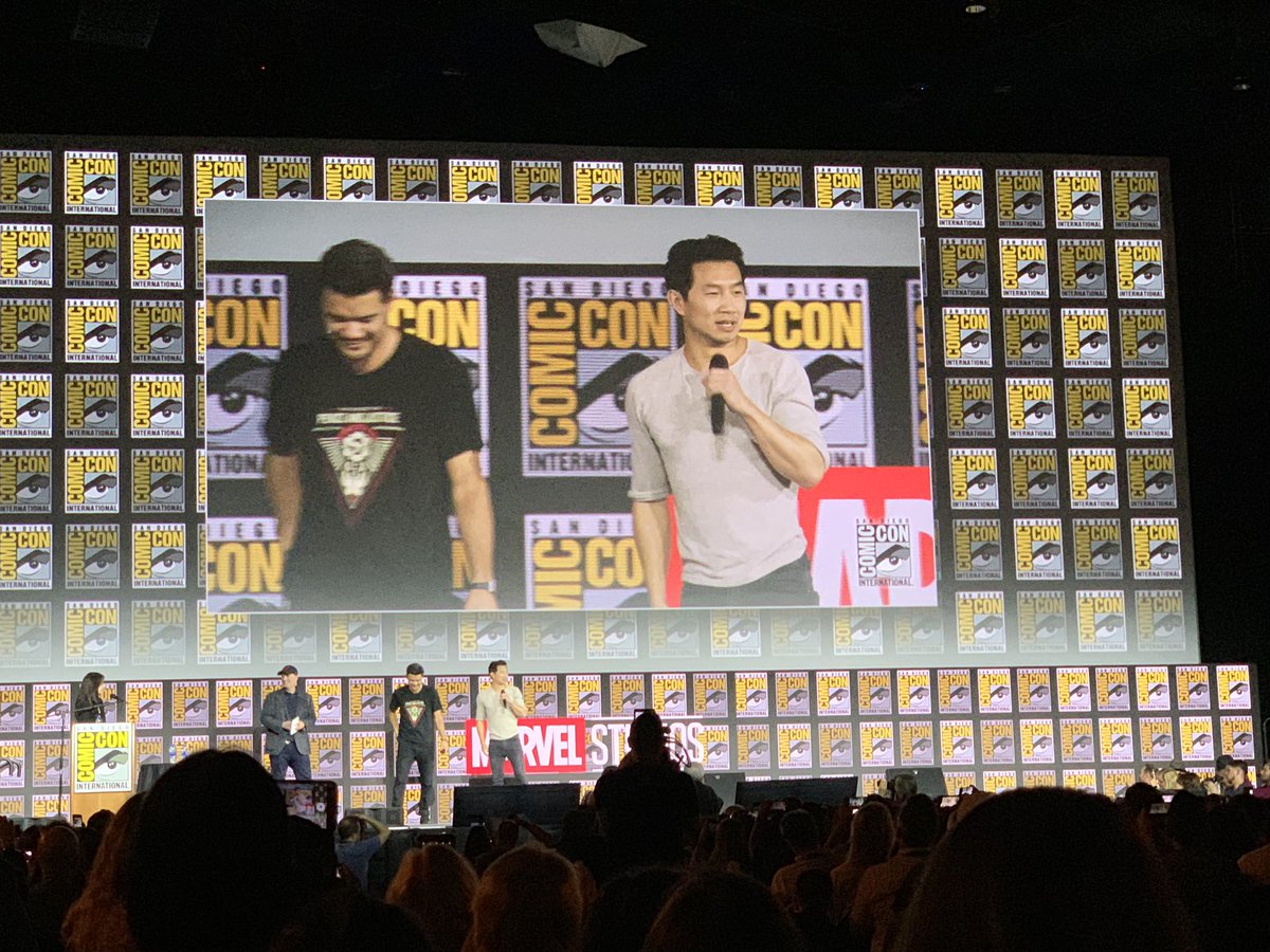 KarenKBurrows's tweet photo. SIMU LIU IS SHANG-CHI, WHAT UP KIM’S CONVENIENCE #MarvelSDCC https://t.co/KzXG2IuLjw