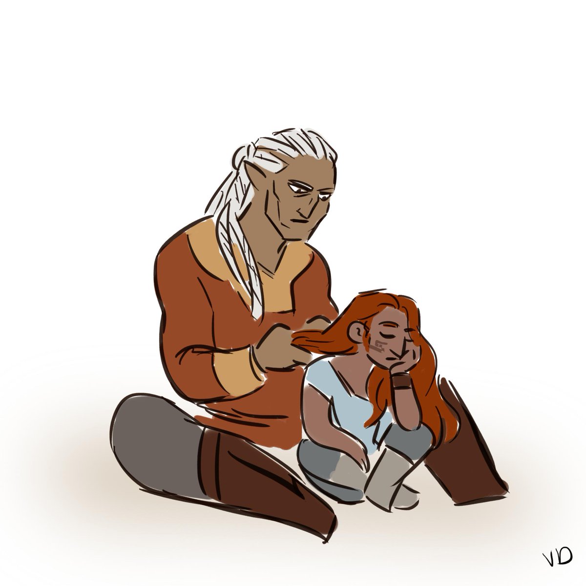 After an entire life time of being literally branded as an outsider and as lesser, it must be quite the culture shock for the Warden to meet somebody from a people where the circumstances of your birth don’t matter