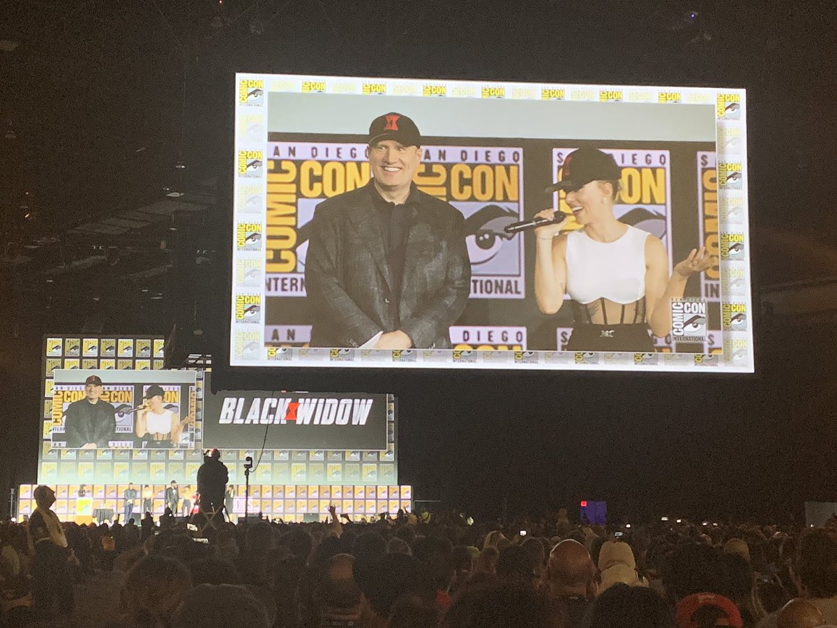 that  #blackwidow footage in four words? yelena bolova + taskmaster. that is all. !!!!  #sdcc