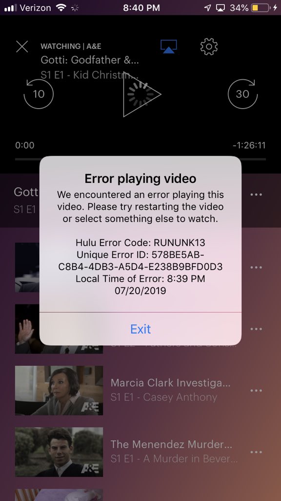 5teveMac's tweet photo. @hulu...30 day trial #notlookinggood https://t.co/niFFP2lZlK