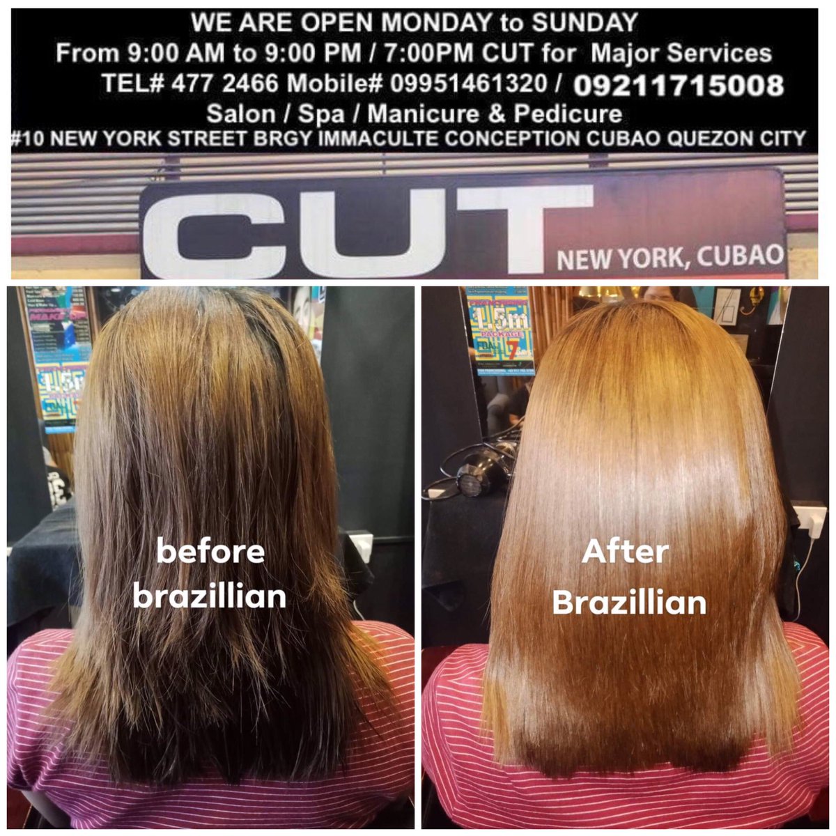 CutNewYorkCubao's tweet photo. Thank you for visiting us  🤗🤗🤗

Visit Us at
Cut Encarnacion New York Cubao
#10 E New York Street 
Brgy Immaculate Concepcion 
Cubao Quezon City.
Malapit po sa Gasoline Station
JJ Beauty Infusion Wellness Center
For Inquiries: Contact us on:
☎️ 477 2466  📞 09211715008 https://t.co/5tFuL4vM9I