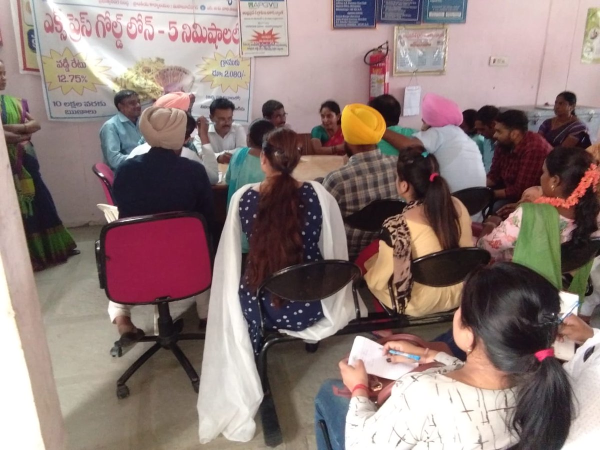 NIRDPR_India's tweet photo. Glimpses of #Fieldvisit to #Mahabubnagar District #Addakula and #Moosapet as a part of #Induction cum #Immersion training to #PSRLM #Punjab Staff 18-20th July 2019 held at .@NIRDPR_India. https://t.co/8HVrB8JokZ