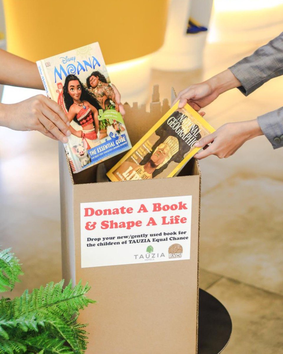 Share your love &amp; join our book donation for National Children's Day in July 2019. Used or new, drop them in the box by @bumikardus. These books will be donated to Rumah Baca Rita- Bandung &amp; ISCO foundation. 
.
.
.
.
#harianaknasional #iscofoundation#TauziaEqualChance #HARRISfX