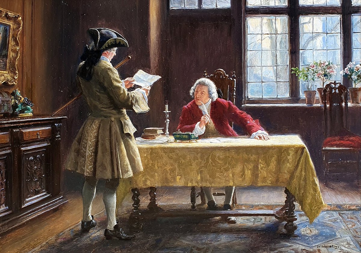 HaynesFineArt's tweet photo. 'News from Afar' by Frank Moss Bennett British, 1874-1952
Signed, oil on canvas 14 x 20 inches
#costume
#garment
#historic
#17thcentury
#Leadlights
#leadedlights
#leadedwindows
#rug
#tablecloth
#candlestick
#wig
#fashion https://t.co/uWxUSwV6lQ