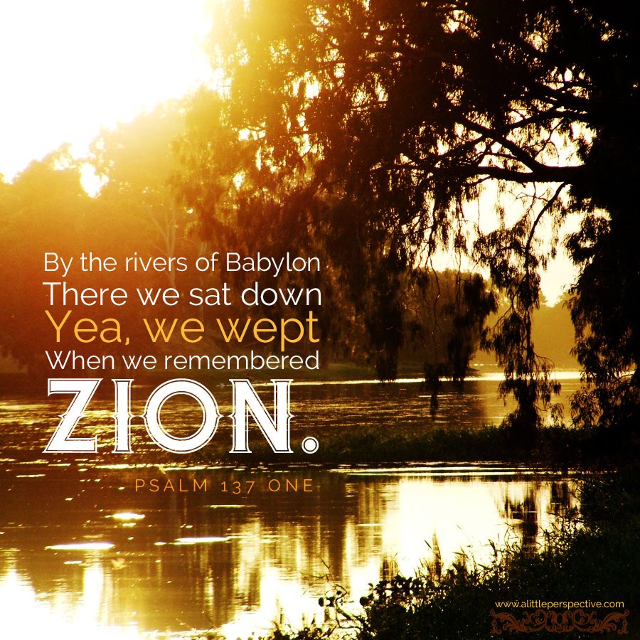 Bible verse, Psalm 137:1
