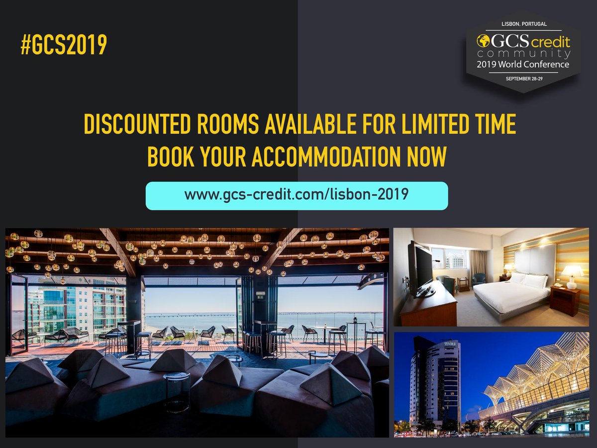 GCSCredit's tweet photo. GCS has secured a limited number of rooms at the conference venue, the stunning Tivoli Oriente in Lisbon. 

GCS exceptional rates are available for bookings made before 12th July 2019 so don't delay.
https://t.co/XZgIYF94XU

#GCS2019 #accommodation #dontdelay #booknow https://t.co/yfk0PssNpn