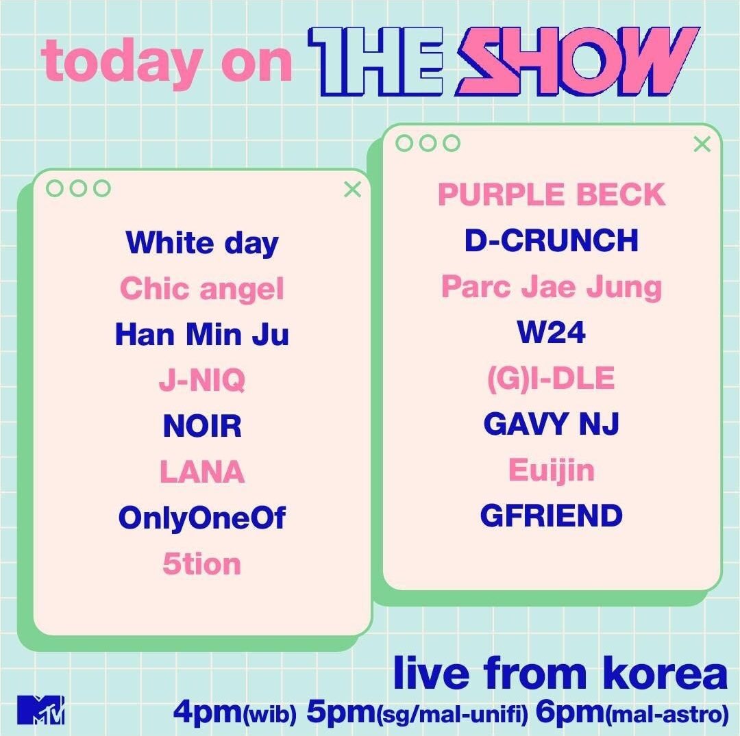 theshow_offcl's tweet photo. Today On 🧡 #THESHOW https://t.co/0JUcvkHpUS