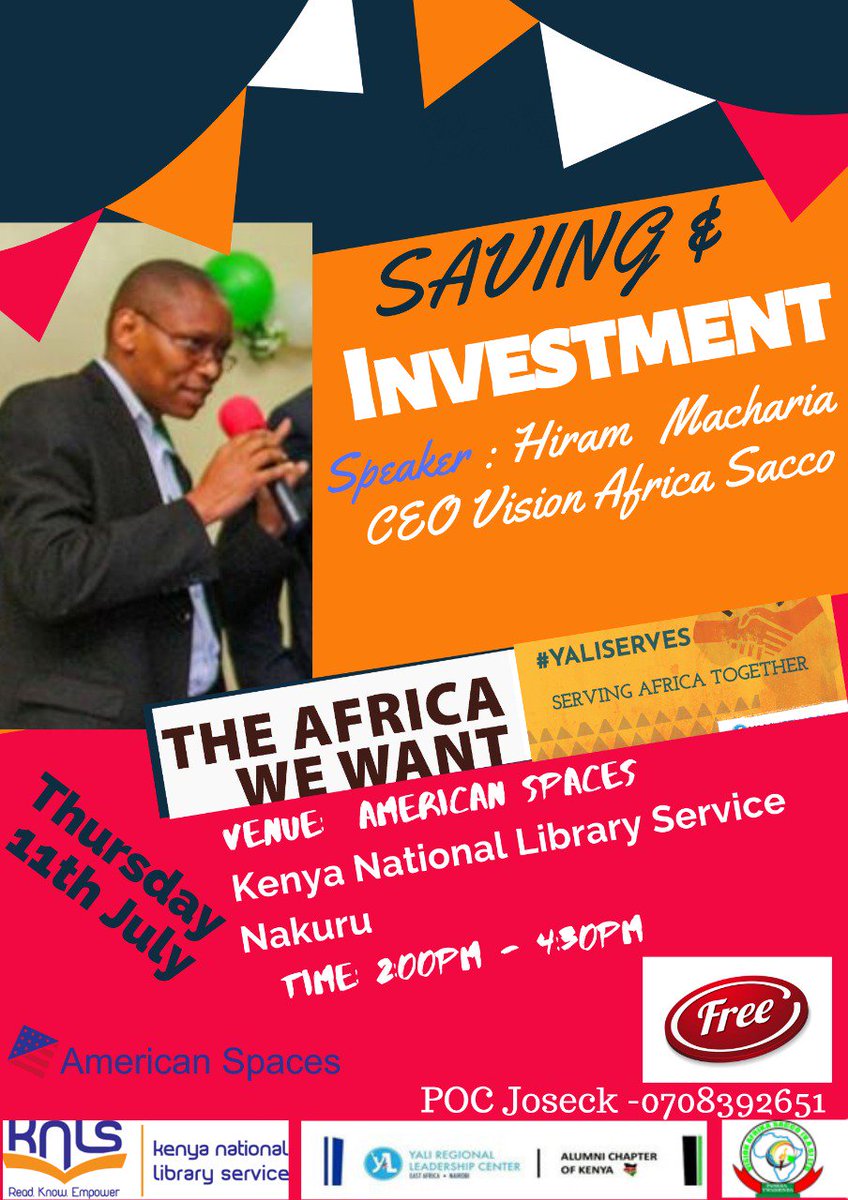 joseckyaa's tweet photo. Meet the CEO of  Vision Africa SACCO @knls_Nakuru as he tells you best practices of saving and investing. @YALIAlumniKe @mkaysteven @angellanyamisi @YALINakuru @SDGs_NAVI @oliverjemuge @FWamwangi #YaliServes #YALITransformation @librarian_nkem @Puritykvr @USEmbassyKenya https://t.co/QHuEsyZLib