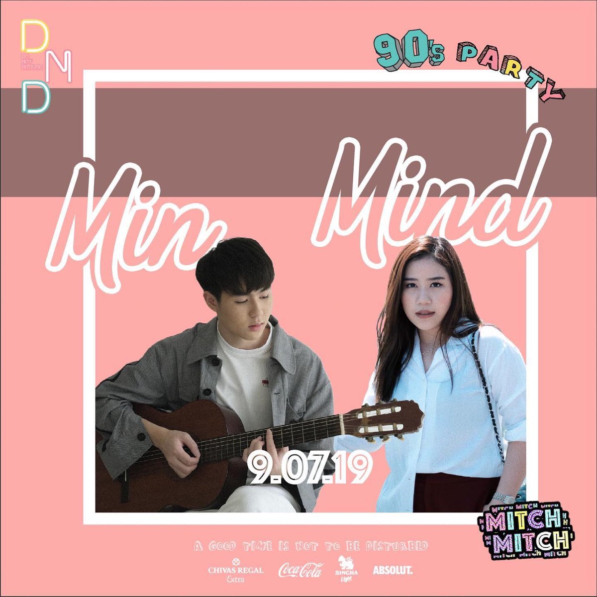 we_minthtp's tweet photo. " Min Thitipat X Mind Kamikaze.
Mitch Mitch 90’s party presents “Olives” EP.1 “ปาร์ตี้ยังโสด” 💘💘

on 9 July 2019 .
📍 DND Ekkamai Rd.
Ticket Line : captainckk, billtnc
📞 : 0863645969, 0944903335

#MinThitipat
#DNDDoNotDisturb
#Olives2019
#ยังโสด #แฟนน่ารัก
#MITCHMITCHPARTY https://t.co/Mu38Tf0s73