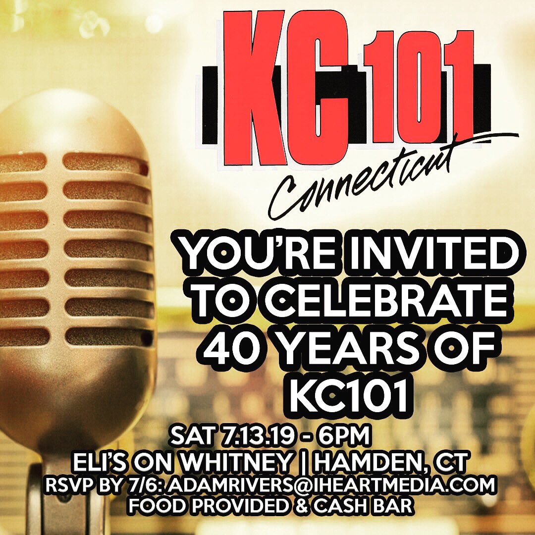 kerrycollinsCT's tweet photo. ABSOLUTE LAST CALL TO RSVP TO THE @KC1013 Alumni Reunion! It’s gonna be A GREAT NIGHT! So many great names ALREADY CONFIRMED! If you’ve ever worked at KC101 in any capacity, contact @adamrivers or myself ASAP! Saturday night is gonna be SO MUCH FUN! #reunion #kc101 #rtp https://t.co/jFiY9uMXjb