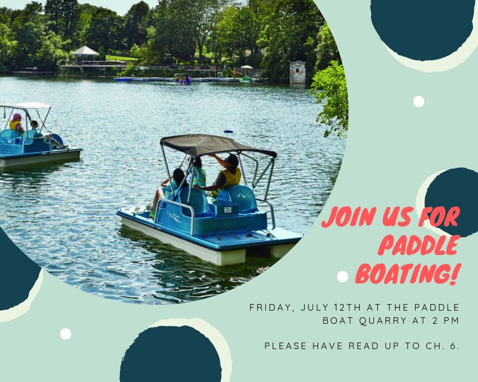 SHEgroupnchs's tweet photo. Come join the SHE Book Club this Friday for Paddleboating! Read up to chapter six of The Notorious RBG https://t.co/RJwHdG0DLF