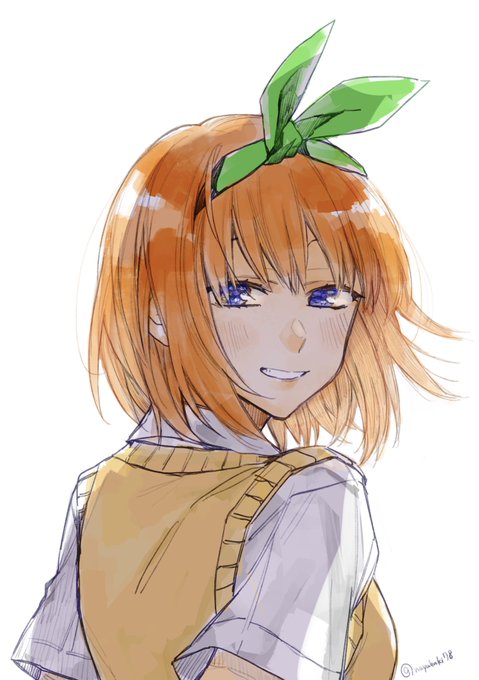 茅なや📛読切さんがTwitterに投稿した中野四葉(五等分の花嫁)のイラスト。