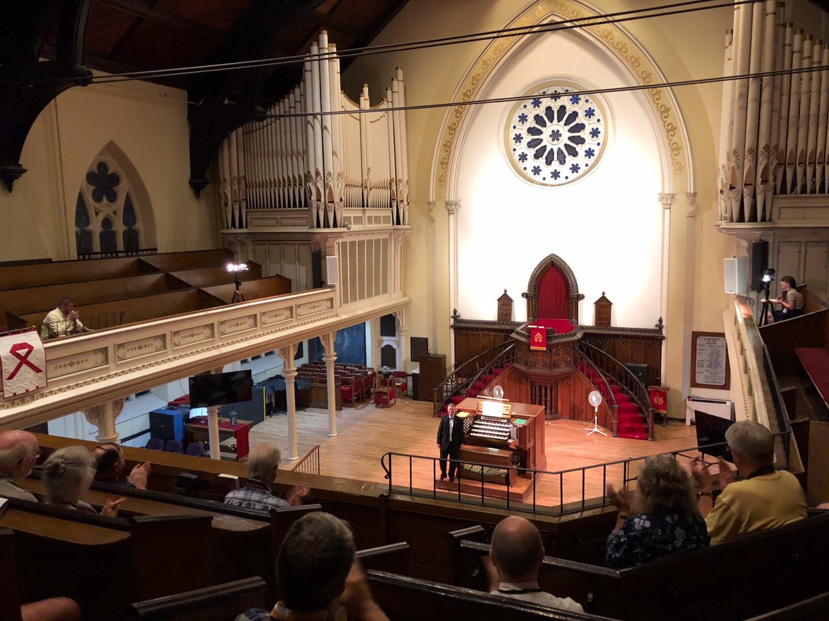 ClasConcertsNS's tweet photo. Great concert at #ChangingTides2019 tonight with Denis Bédard - masterful!  And then the bus full of happy delegates went back to @LordNelsonHotel #PipeOrgan @RealJeffDouglas @cmcquebec @CBCkd @petertogni @DowntownHalifax @SeaAndBeScene @CBCShift @CBCTempo @OrganizedCrimeD next! https://t.co/G3pFhvL74W