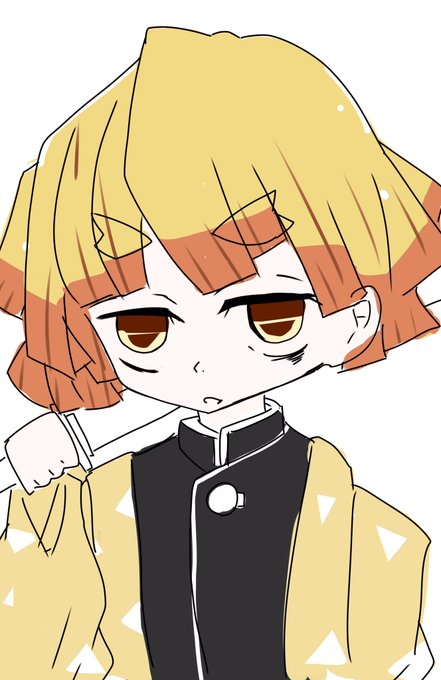 どらさんさんがTwitterに投稿した我妻善逸(鬼滅の刃)のイラスト。
