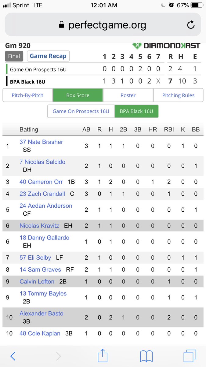 BPA Baseball tweet media