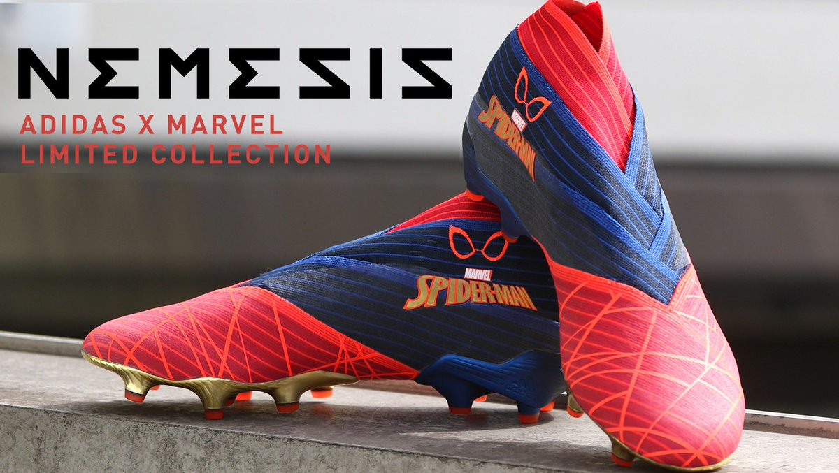 サッカースパイク Kohei Sblog V Twitter アディダス サッカースパイク ネメシス19 Fg Marvel Adidasとスパイダーマンのコラボデザイン限定モデルが数量限定で7月9日から発売開始 T Co Gxrqanwbgj