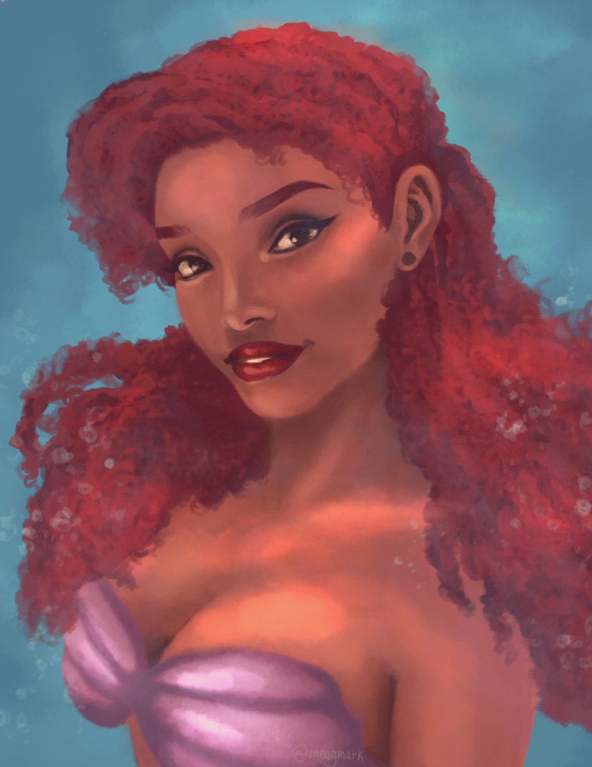 meagmark's tweet photo. wanted to show some love to @chloexhalle who i KNOW is going to be an amazing ariel. cannot wait to see you flip those fins!! https://t.co/fYApgcpKhU
