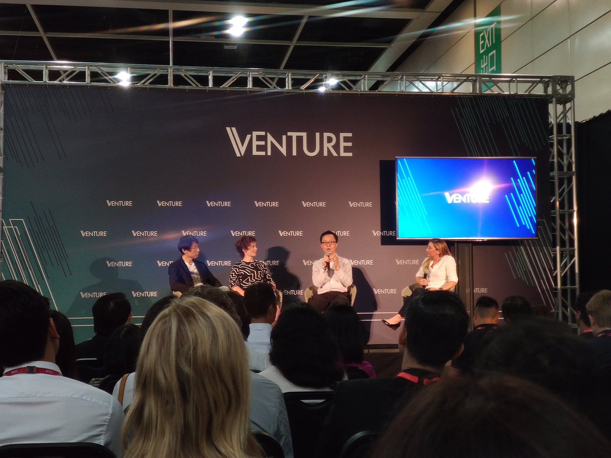 HiruyEphrem's tweet photo. SC Moatti from @mighty_capital speaking at #RISEConf on the Venture Stage discussing whether or not AI is hyped. At her firm, if a company doesn't have AI in their plans, questions will be asked. 

@RISEConfHQ https://t.co/rl9Dwj8yHC