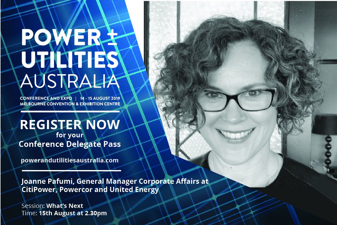 michaelsilber29's tweet photo. What's next for the network industry? @JoannePafumi , GM Corporate Affairs @CitiPower @PowercorAust  shares her company's strategic vision on the "What's Next" Panel #powerandutilitiesaustralia See full agenda here https://t.co/puBL7Tj9sC https://t.co/E3AIYEdWk0
