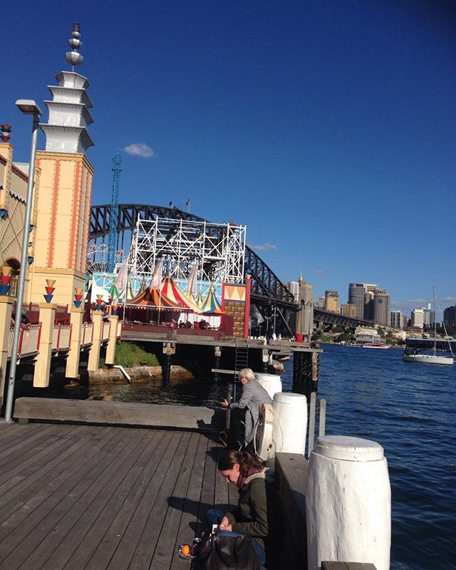 NeciaW's tweet photo. When you're standing on the pier at Luna Park you can't help but see Sydney ias a democratic city #DNSW #Sydney #Luna Park #kids https://t.co/kBLUtSCtB4