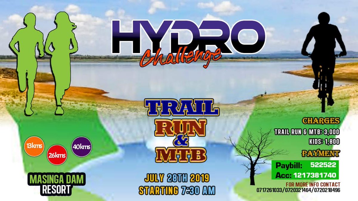 Xtrymadventures's tweet photo. COUNTDOWN! 18 days to the Hydro Challenge happening in Masinga dam on 28th July. To register - https://t.co/apw4OSIcRV or call 0717261033 for more details #TrailRun #MTB #MedalHunters #Xtrym #XtrymOutdoors https://t.co/eGXspeJQME