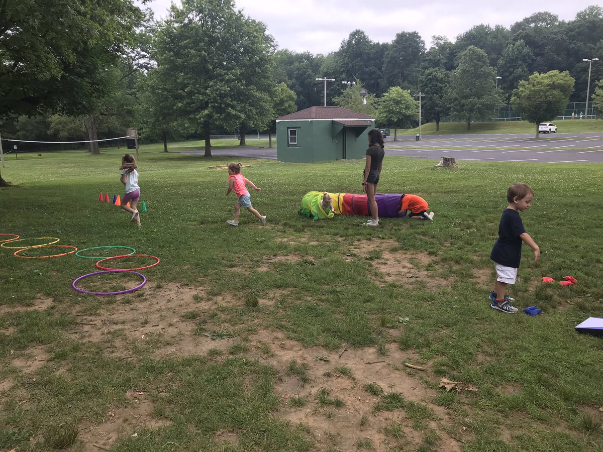 MissLamperti's tweet photo. The first week of Tiny Tots was amazing! I was so nervous to take on the position of Director for this camp but it has already been so fun and rewarding! Highlights of the week: firework paintings, obstacle course and minimal tears when moms and dads left! ☀️#preK #SummerCamp https://t.co/54SQccGa0E
