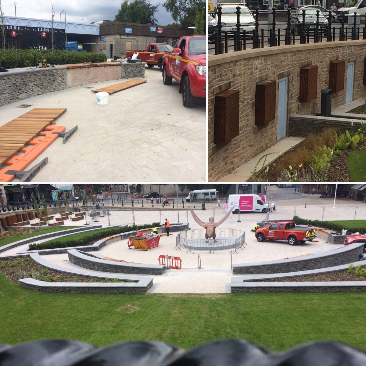 L_Morris_DT's tweet photo. Day 1! A great first day with @EricWrightGroup on site in #blackburn and #darwen - new roads, signalling and open spaces. So much more going on than you realise! #projectenthuse @STEMLearningUK @DACA_Technology @DarwenAcademy @wecgroupltd https://t.co/wJ8rufqhkh