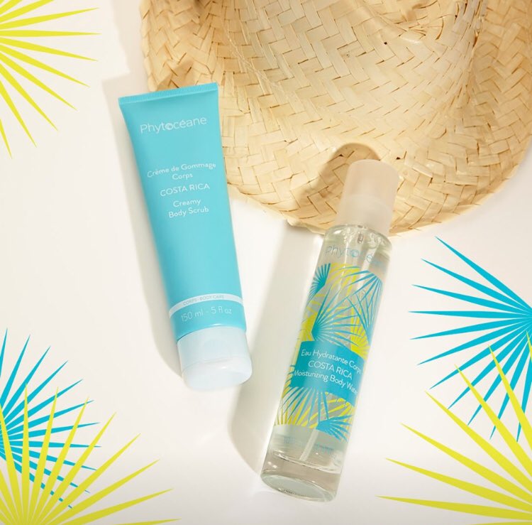 EspaceNozay's tweet photo. [ROUTINE BEAUTÉ]
Pour une jolie peau hâlée:  
1. Exfolie avec la Cr. de Gom. Corps COSTA RICA. Texture ultra-onctueuse éliminant les cellules mortes en douceur
2. Hydrate ma peau avec l’Eau Hydratante Corps COSTA RICA. Splash d’hydratation enveloppe la peau de notes exotiques 🌴 https://t.co/zQ6YNbjFPV