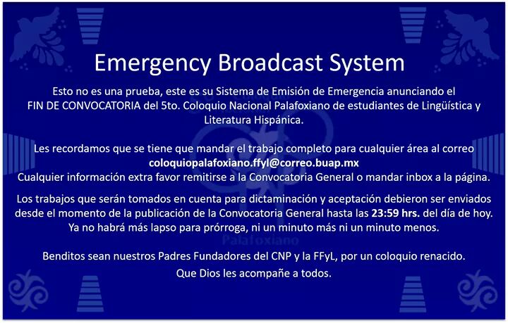 ColPalafoxiano's tweet photo. ⚠️ ATENCIÓN ⚠️ https://t.co/X06KxGZKDV