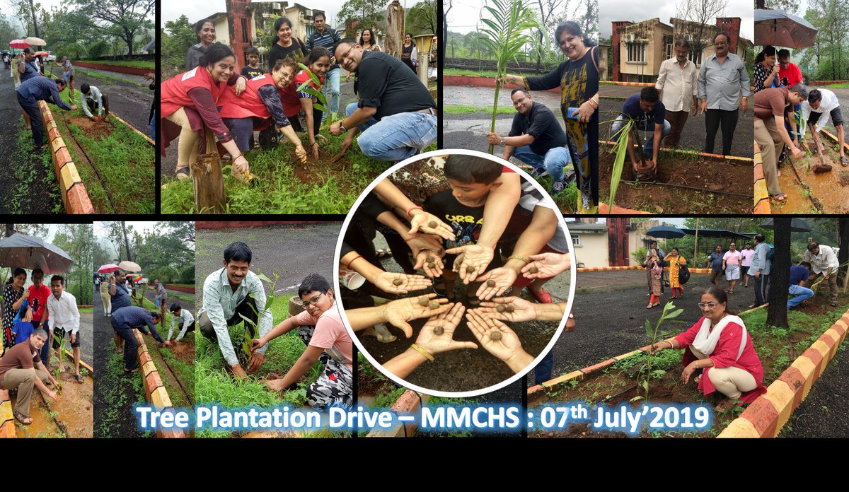 MKarjat's tweet photo. Mohili Meadows CHS Ltd. started Tree Plantation Drive on 7th July2019 at Mohili Meadows, Karjat in Raigad district.. Society intent to plant 400 tree in the 32 acre land within a weeks time.
#Panchkrosh #trees #nature #worldenvironmentday https://t.co/6JihoDgPbE