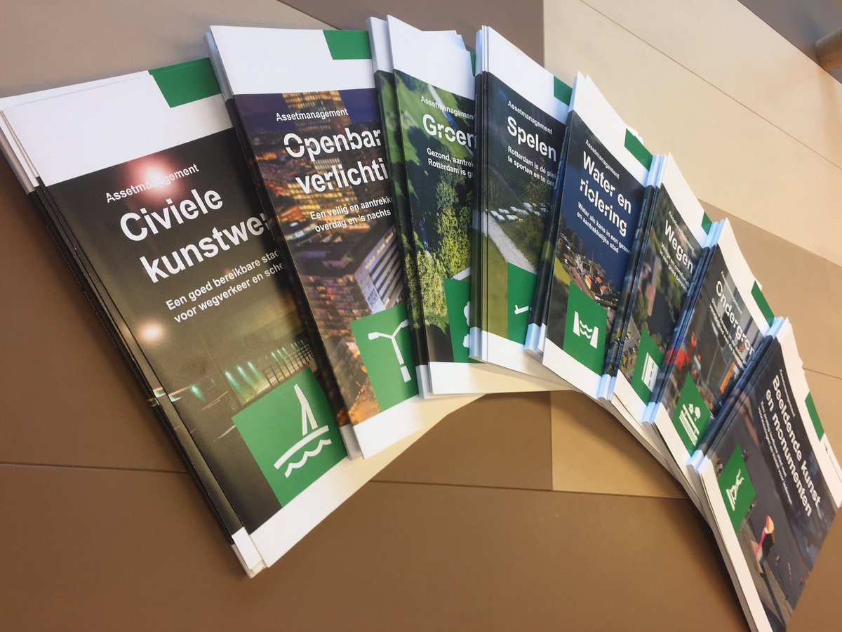 Ter inzage:
Het Strategische AssetManagementPlan <a href="/Stadsbeheer010/">Stadsbeheer010</a>.
Belangrijke kaders voor het beheren van onze stad, zodat alle onderdelen in topvorm zijn.
<a href="/SlimBeheer010/">SlimBeheer010</a>