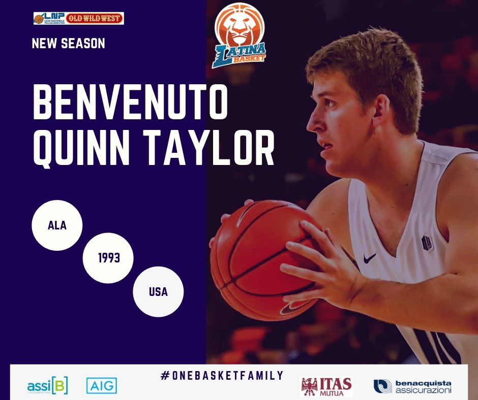 LatinaBasket's tweet photo. UFFICIALE, dagli USA arriva in casa nerazzurra il rookie #Quinn #Taylor: «Sono davvero molto eccitato per l'opportunità di iniziare la mia carriera nei professionisti con Latina Basket».
👉https://t.co/FNY21UtFzb
#onebasketfamily #seriea2oldwildwest #lanostrapassione #lnpsocial https://t.co/eXzNR9yf6u