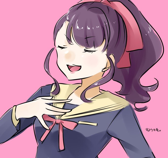 芋ようかん。さんがTwitterに投稿した九条ウメ(ゾンビランドサガ)のイラスト。