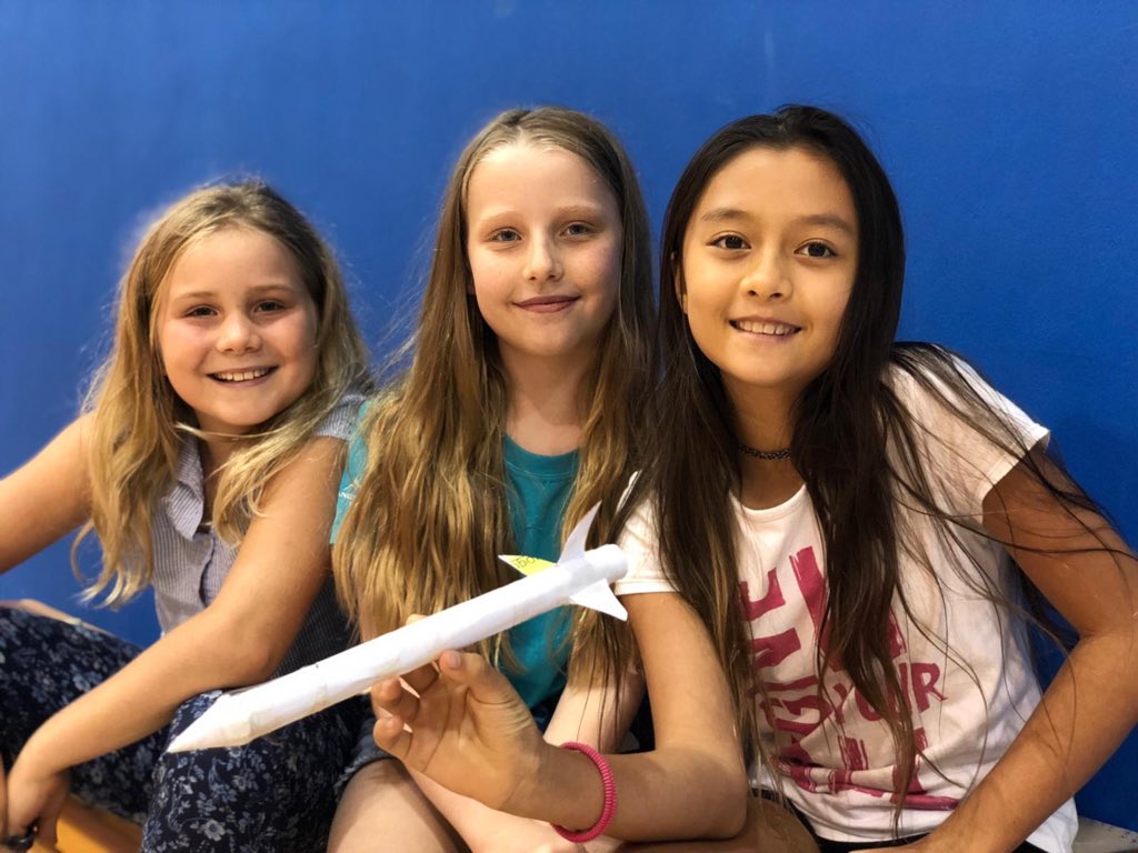 HolidayCamp_TTS's tweet photo. Swimming, crafts, rockets and meditation! What a day! 😃@HolidayCamp_TTS https://t.co/3lFAKPl6rR