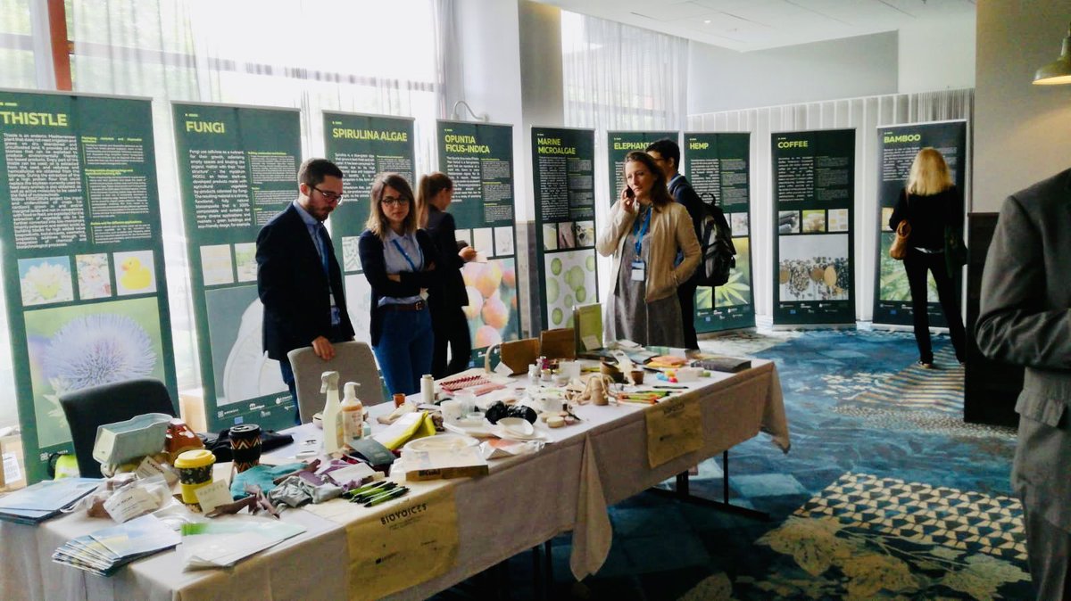 biovoices's tweet photo. Live from #EUBIOSCENE19 in #Helsinki 🇫🇮
 
BioART Gallery and exhibition of bio-based products #BioeconomyCommunication https://t.co/hkCGZP3Eho
