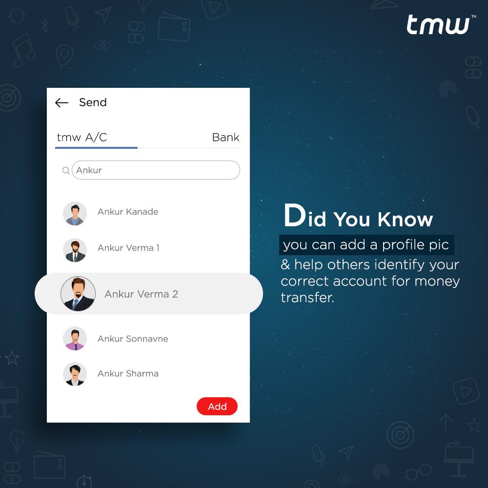 Did you know that you can set your profile picture on TMW? Your friends and family will be able to identify you on TMW with so much ease. Do it today! #tmw #timetotmw #expectmore