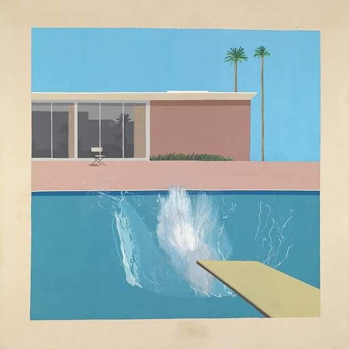 Happy birthday David Hockney! In his honour, here\s A Bigger Splash to help you cool off today! 