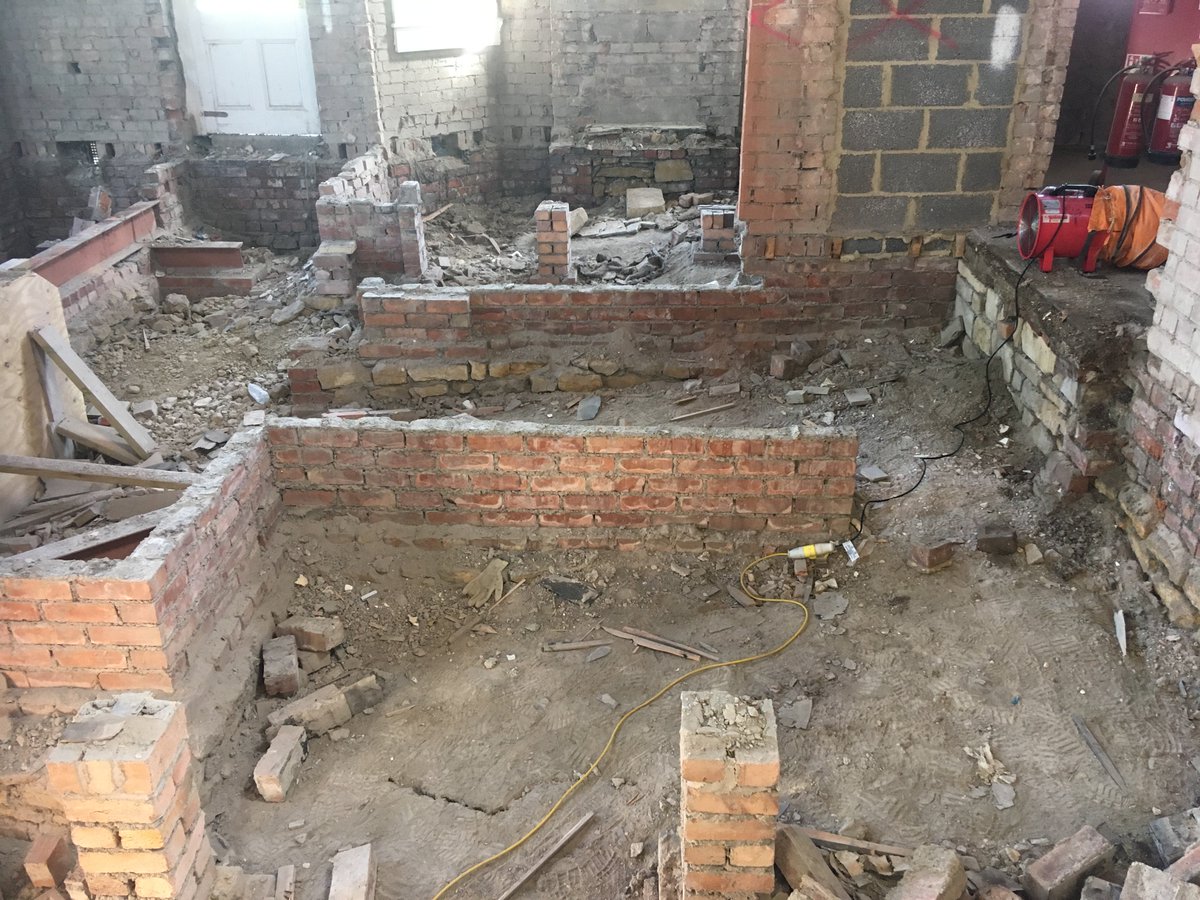 RHSAlumnae's tweet photo. Work continues apace to transform RHS Gatehouse into our new Music School.  Demolition phase is completed, completely striped back devoid of floors and ceilings is an impressive site to behold!  We can't wait to see on our return in September progress made over the summer. https://t.co/bcho26vKfi